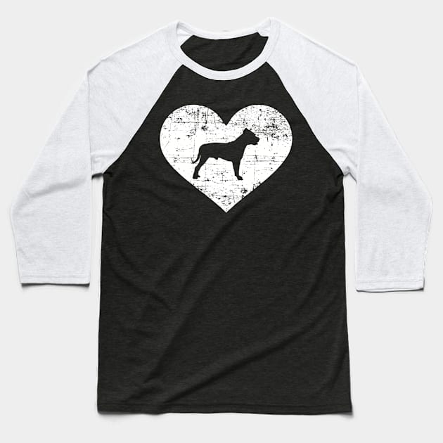 Pit Bull heart Baseball T-Shirt by Designzz